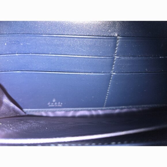 EUC Authentic Gucci Zippy Wallet - RARE Navy Blue - Picture 7 of 11